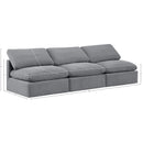 Meridian Indulge Grey Velvet Modular Sofa IMAGE 8