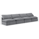Meridian Indulge Grey Velvet Modular Sofa IMAGE 8