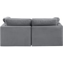 Meridian Indulge Grey Velvet Modular Sofa IMAGE 3