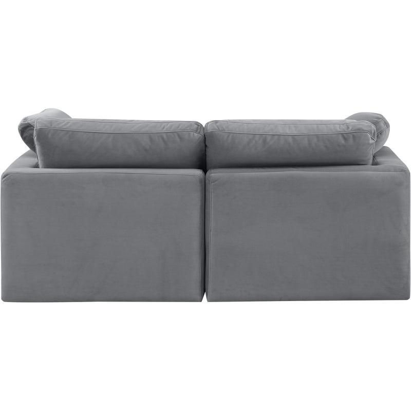 Meridian Indulge Grey Velvet Modular Sofa IMAGE 3