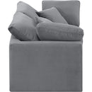 Meridian Indulge Grey Velvet Modular Sofa IMAGE 5