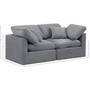 Meridian Indulge Grey Velvet Modular Sofa IMAGE 9
