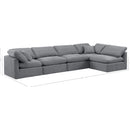 Meridian Indulge Grey Velvet Modular Sectional IMAGE 10