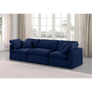 Meridian Indulge Navy Velvet Modular Sofa IMAGE 2