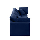 Meridian Indulge Navy Velvet Modular Sofa IMAGE 5
