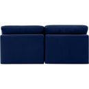 Meridian Indulge Navy Velvet Modular Sofa IMAGE 3