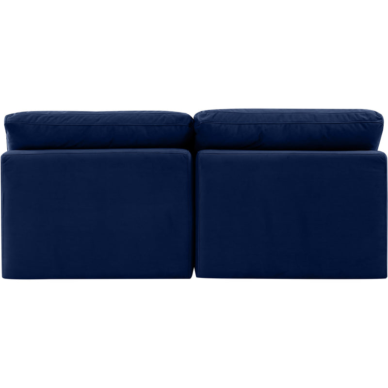 Meridian Indulge Navy Velvet Modular Sofa IMAGE 3