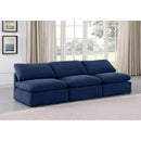 Meridian Indulge Navy Velvet Modular Sofa IMAGE 2