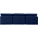 Meridian Indulge Navy Velvet Modular Sofa IMAGE 3