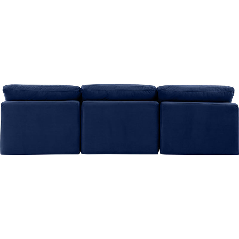 Meridian Indulge Navy Velvet Modular Sofa IMAGE 3