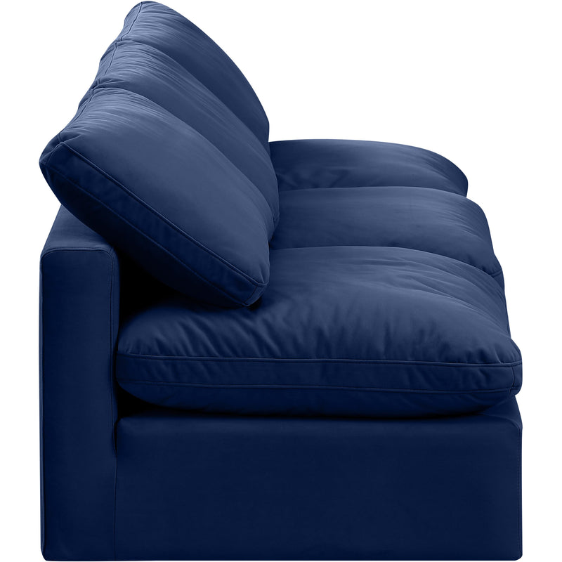 Meridian Indulge Navy Velvet Modular Sofa IMAGE 5