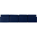 Meridian Indulge Navy Velvet Modular Sofa IMAGE 3