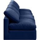 Meridian Indulge Navy Velvet Modular Sofa IMAGE 5