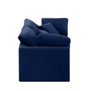 Meridian Indulge Navy Velvet Modular Sofa IMAGE 5