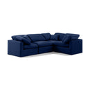 Meridian Indulge Navy Velvet Modular Sectional IMAGE 1