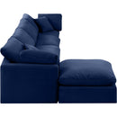 Meridian Indulge Navy Velvet Modular Sectional IMAGE 5