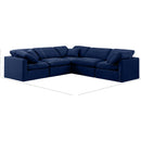 Meridian Indulge Navy Velvet Modular Sectional IMAGE 10