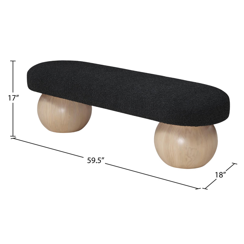 Meridian Bowie Black Bench IMAGE 7