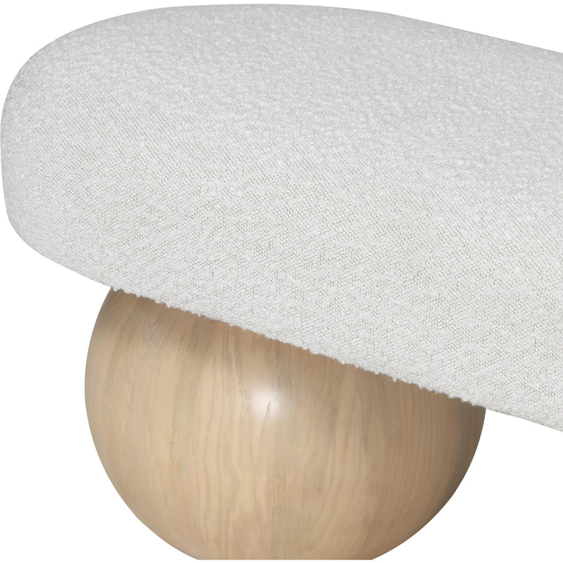 Meridian Bowie Cream Bench IMAGE 6