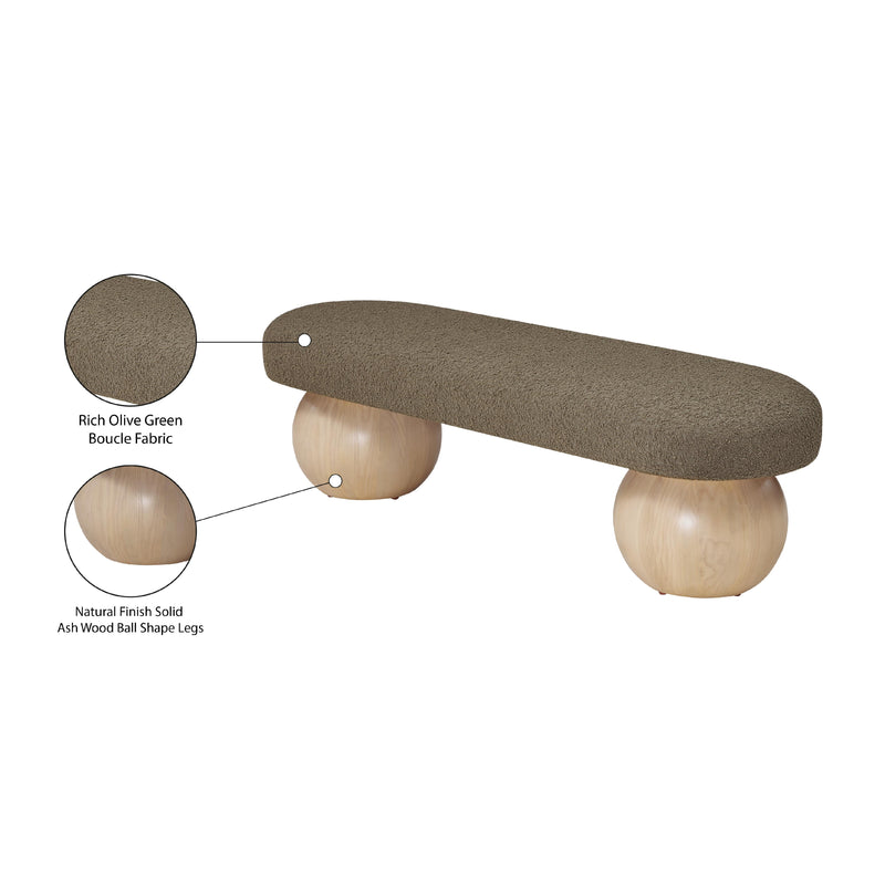 Meridian Bowie Olive Bench IMAGE 8