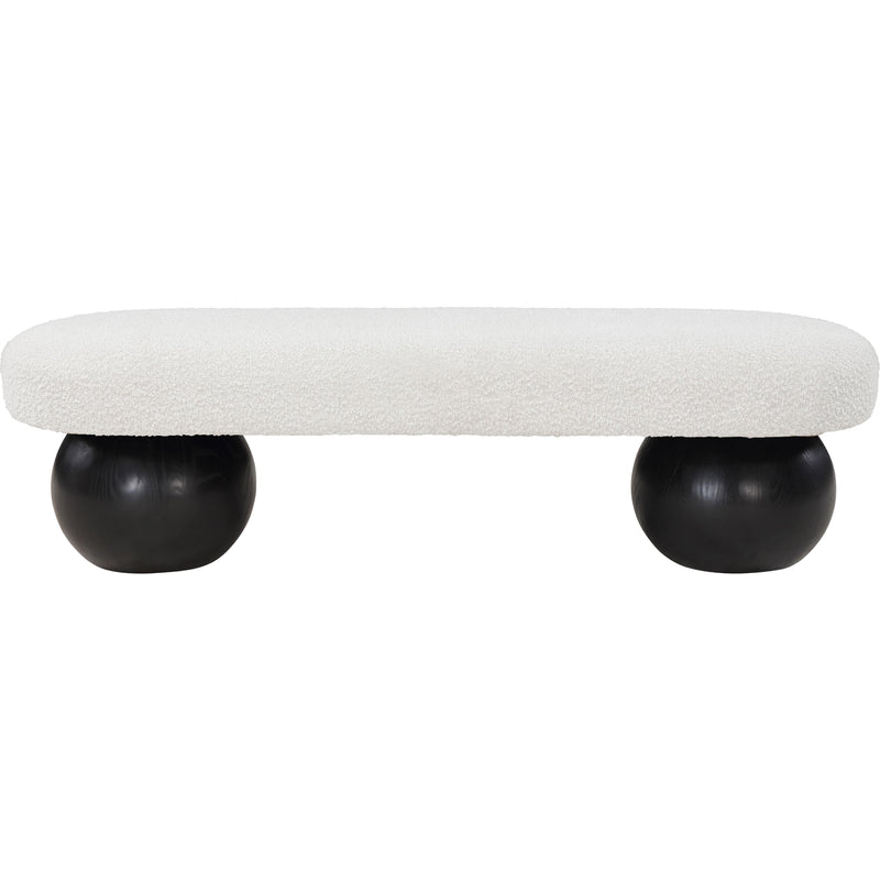 Meridian Bowie Cream Bench IMAGE 3