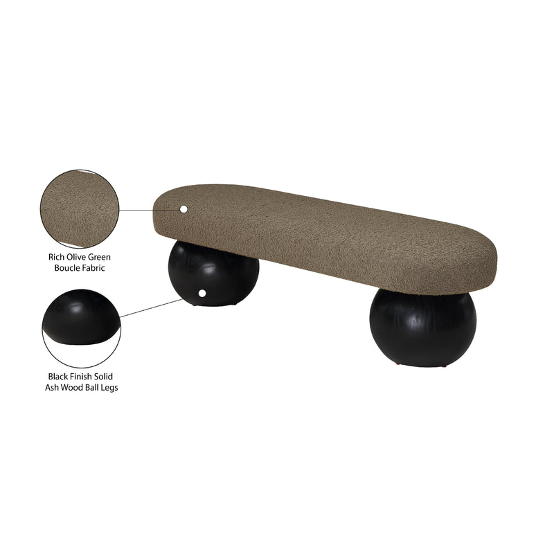 Meridian Bowie Olive Bench IMAGE 8