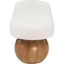 Meridian Bowie Cream Bench IMAGE 4