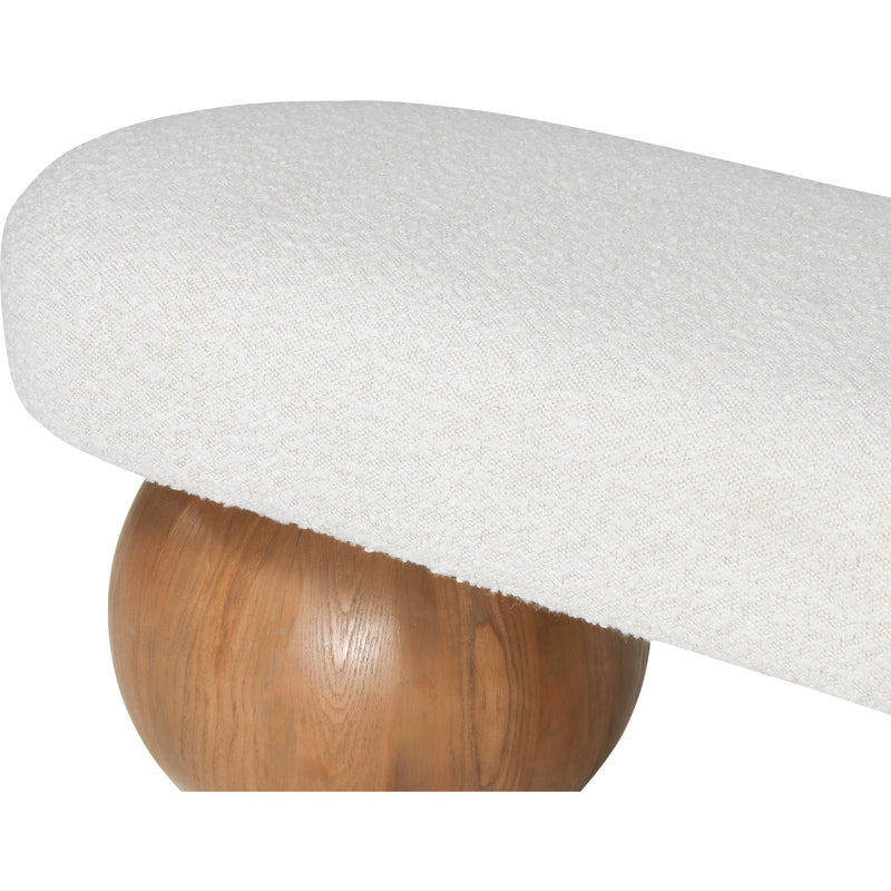 Meridian Bowie Cream Bench IMAGE 6