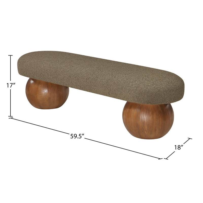 Meridian Bowie Olive Bench IMAGE 7