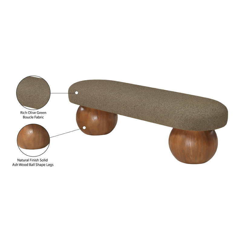 Meridian Bowie Olive Bench IMAGE 8