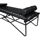 Meridian Gatsby Black Vegan Leather Bench IMAGE 5