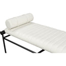 Meridian Gatsby Cream Vegan Leather Bench IMAGE 6