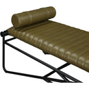 Meridian Gatsby Olive Vegan Leather Bench IMAGE 6