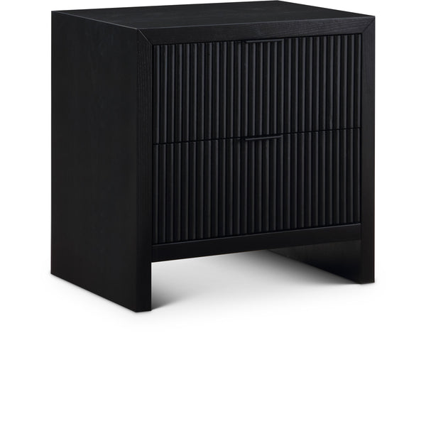 Meridian Fairfax Black Night Stand IMAGE 1