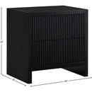 Meridian Fairfax Black Night Stand IMAGE 9