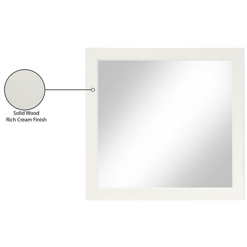 Meridian Fairfax Cream Mirror IMAGE 6