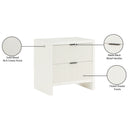 Meridian Fairfax Cream Night Stand IMAGE 10