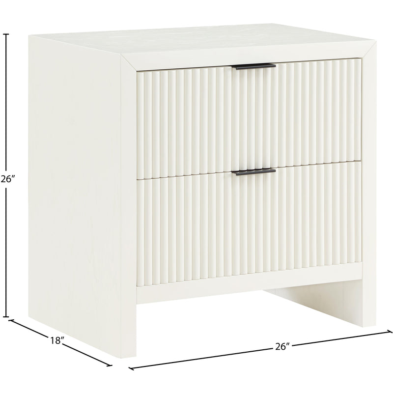 Meridian Fairfax Cream Night Stand IMAGE 9