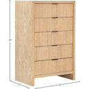 Meridian Fairfax Natural Chest IMAGE 9