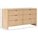 Meridian Fairfax Natural Dresser IMAGE 8