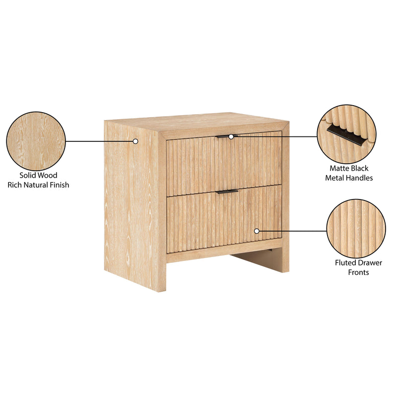 Meridian Fairfax Natural Night Stand IMAGE 10