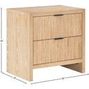 Meridian Fairfax Natural Night Stand IMAGE 9
