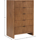 Meridian Fairfax Walnut Chest IMAGE 9