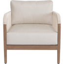 Meridian Maui Cream Water Resistant Fabric Outdoor Patio Chair IMAGE 3