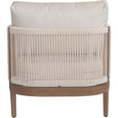 Meridian Maui Cream Water Resistant Fabric Outdoor Patio Chair IMAGE 4