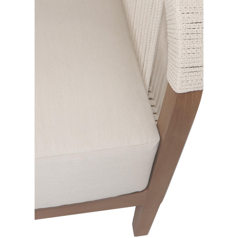 Meridian Maui Cream Water Resistant Fabric Outdoor Patio Chair IMAGE 6