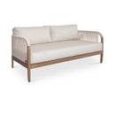 Meridian Maui Cream Water Resistant Fabric Outdoor Patio Loveseat IMAGE 1