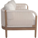 Meridian Maui Cream Water Resistant Fabric Outdoor Patio Loveseat IMAGE 5