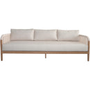 Meridian Maui Cream Water Resistant Fabric Outdoor Patio Sofa IMAGE 3