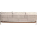 Meridian Maui Cream Water Resistant Fabric Outdoor Patio Sofa IMAGE 4